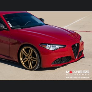 Alfa Romeo Giulia Front Spoiler - Carbon Fiber - QV Style - V2 - Feroce Carbon - Sport/ Ti/ Veloce